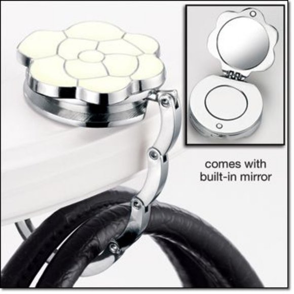 Purse Hook with Mirror - Picture 2 of 6